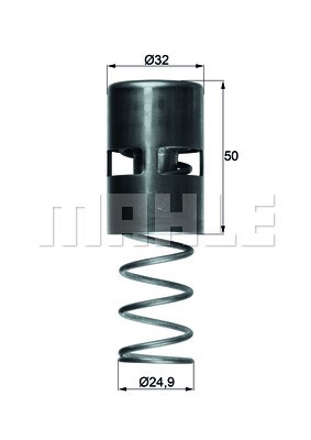 Termostat, oljekylning Mahle TO 2 83 MAHLE