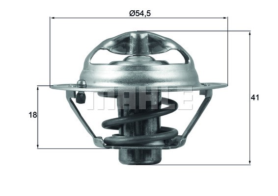 Termostat, kylvätska Mahle TX 162 82D MAHLE