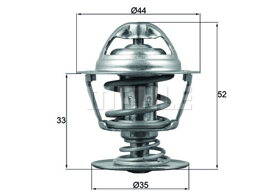 Termostat, kylvätska Mahle TX 173 88D MAHLE