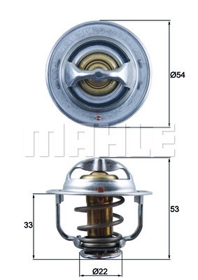 Termostat, kylvätska Mahle TX 179 89D MAHLE