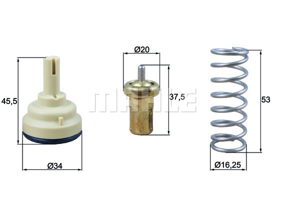 Termostat, kylvätska Mahle TX 181 105D MAHLE