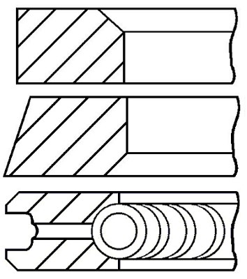 Kolvringar, kit Goetze engine 08-103500-00 GOETZE ENGINE Kolvringar, kit Goetze engine 08-103500-00 GOETZE ENGINE