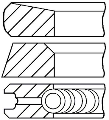 Kolvringar, kit Goetze engine 08-113500-00 GOETZE ENGINE