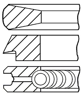 Kolvringar, kit Goetze engine 08-118900-00 GOETZE ENGINE