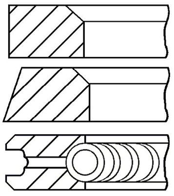 Kolvringar, kit Goetze engine 08-322400-00 GOETZE ENGINE Kolvringar, kit Goetze engine 08-322400-00 GOETZE ENGINE
