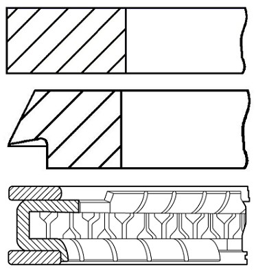 Kolvringar, kit GOETZE ENGINE