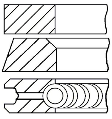 Kolvringar, kit Goetze engine 08-428700-00 GOETZE ENGINE Kolvringar, kit Goetze engine 08-428700-00 GOETZE ENGINE
