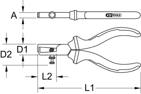 Skaltång, Universal Ks tools 115.1014 KS TOOLS