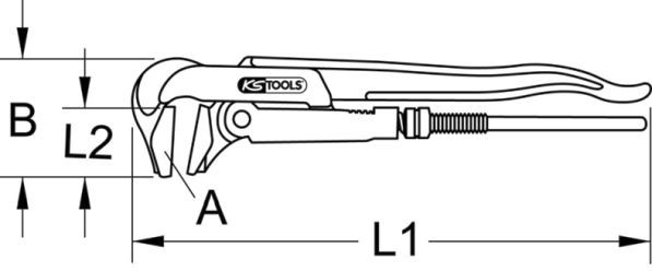 Rörtång, Universal Ks tools Armaturtång, 1” 116.1000 KS TOOLS