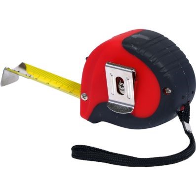 Måttband, Universal Måttband med spärr, svart-rött, 5 m, 25mm