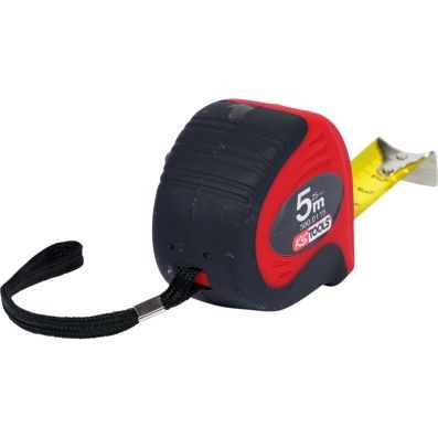 Måttband, Universal Måttband med spärr, svart-rött, 5 m, 25mm
