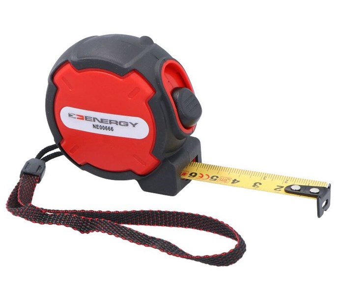 Måttband, Universal Måttband med spärr, svart-grått, 3m