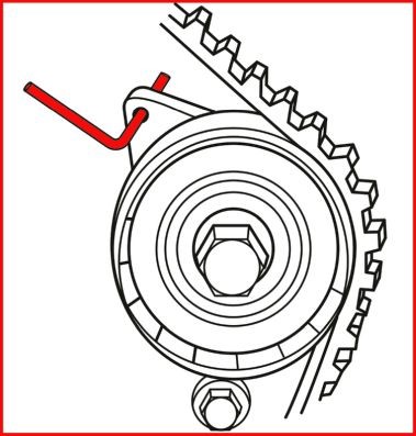 Ställverktygssats, ventiltider Ks tools 400.0250 KS TOOLS