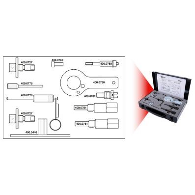 Ställverktygssats, ventiltider Ks tools 400.0775 KS TOOLS Ställverktygssats, ventiltider Ks tools 400.0775 KS TOOLS