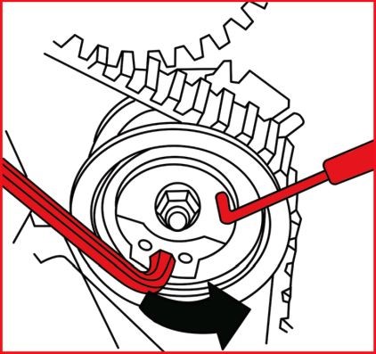 Ställverktygssats, ventiltider Ks tools 400.2100 KS TOOLS