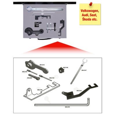 Ställverktygssats, ventiltider, Universal Ks tools 400.2140 KS TOOLS