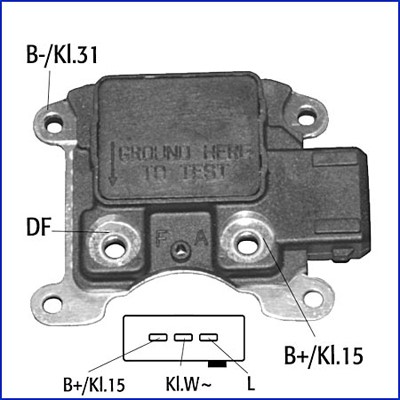 Generatorregulator Hitachi Hueco 130040 HITACHI