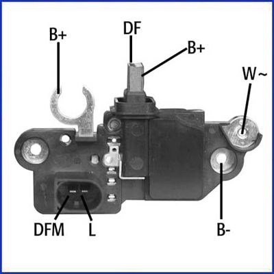 Generatorregulator 14,5V HITACHI Hueco HITACHI