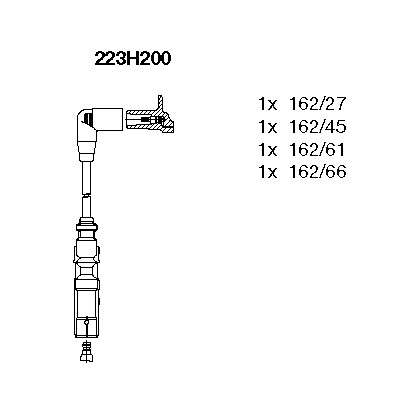 Tändkabelsats Bremi 223H200 BREMI