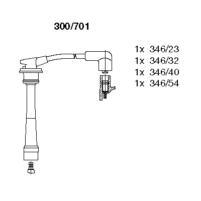 Tändkabelsats Bremi 300/701 BREMI
