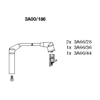 Tändkabelsats Bremi 3A00/186 BREMI