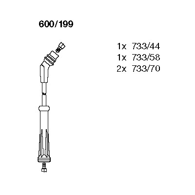Tändkabelsats Bremi 600/199 BREMI