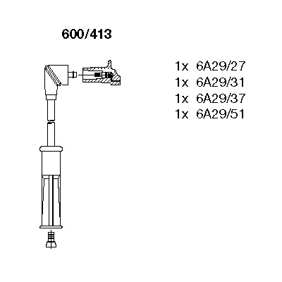 Tändkabelsats Bremi 600/413 BREMI