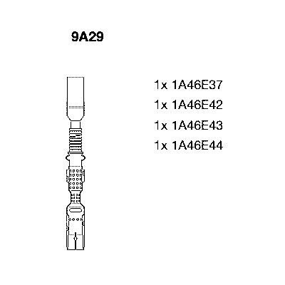 Tändkabelsats Bremi 9A29 BREMI