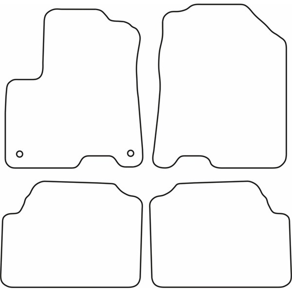 Textilmatta, kupé, Fram och bak Autostyle TM KI547 AutoStyle Textilmatta, kupé, Fram och bak Autostyle TM KI547 AutoStyle