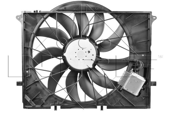 Fläkt, kylare 12V, Mitt Nrf 47297 NRF