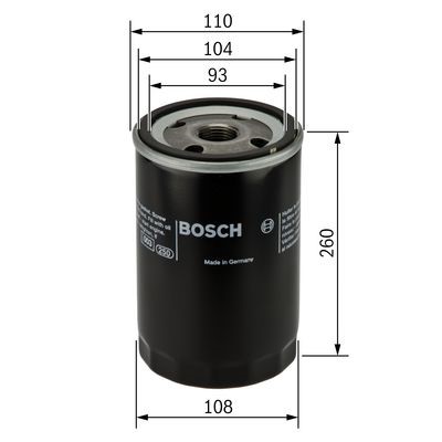 Oljefilter, Fram Bosch 0 451 300 003 BOSCH Oljefilter, Fram Bosch 0 451 300 003 BOSCH