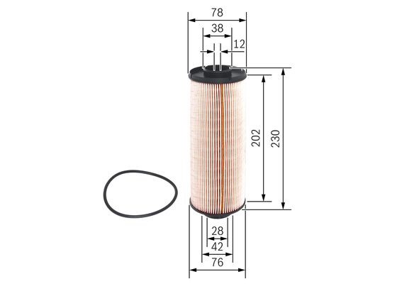 Bränslefilter Bosch 1 457 431 710 BOSCH