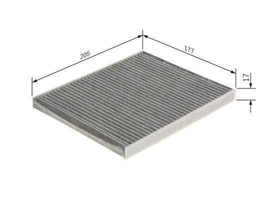 Kupefilter Bosch 1 987 435 583 BOSCH Kupefilter Bosch 1 987 435 583 BOSCH