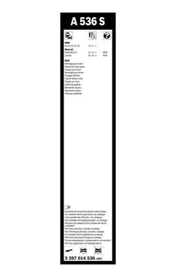 Torkarblad, Fram Bosch 3 397 014 536 BOSCH
