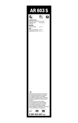 Torkarblad, Fram Bosch Aerotwin Retrofit 3 397 014 537 BOSCH