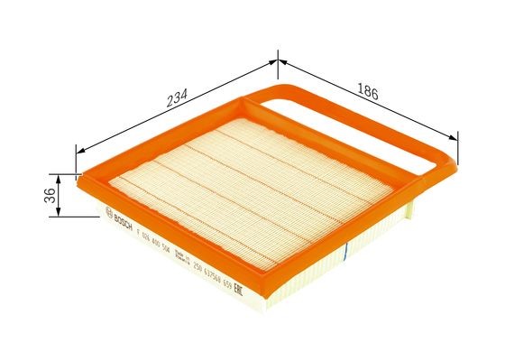 Luftfilter Bosch F 026 400 504 BOSCH Luftfilter Bosch F 026 400 504 BOSCH