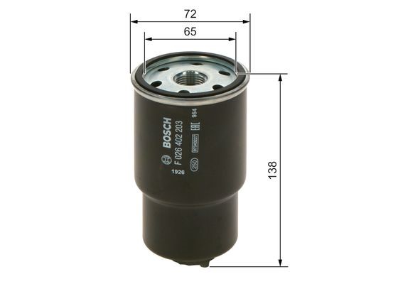 Bränslefilter Bosch F 026 402 203 BOSCH