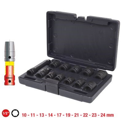 Krafthylsor, sats, Universal Ks tools 515.0112 KS TOOLS