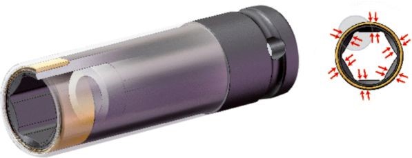 Krafthylssats 1/2 , Universal Ks tools 515.0990 KS TOOLS
