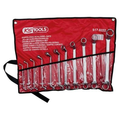 Ringnyckelsats, dubbla, Universal Ks tools 517.0222 KS TOOLS