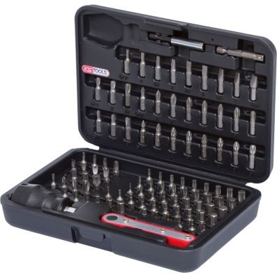 Bitssats med bitsspärrskaft 1/4", 99 pcs, Universal KS TOOLS