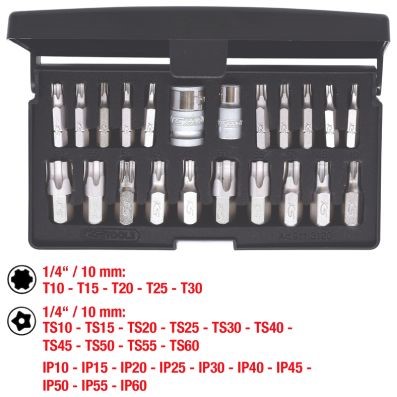 Hylsnyckelsats, Universal Ks tools 911.3120 KS TOOLS