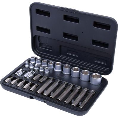 Torx-insticknycket- och bit-sats, 30-delar, bits med hål KS TOOLS