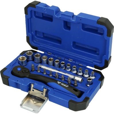 Hylsnyckelsats 1/4", 23-delar, Universal Ks tools BT020023 KS TOOLS