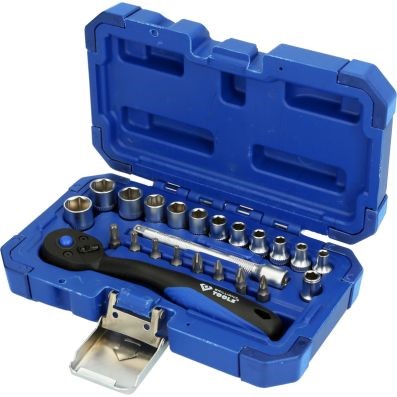 Hylsnyckelsats 1/4", 23-delar, Universal Ks tools BT020023 KS TOOLS