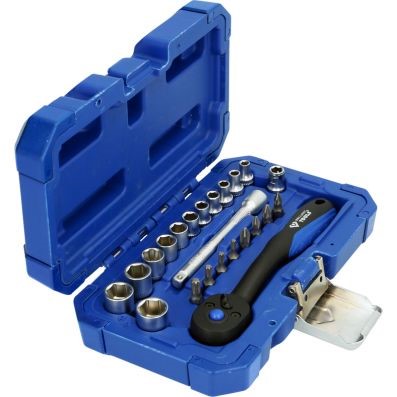 Hylsnyckelsats 1/4", 23-delar, Universal Ks tools BT020023 KS TOOLS
