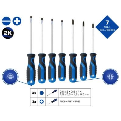 Skruvmejselsats, Universal Ks tools BT033007 KS TOOLS