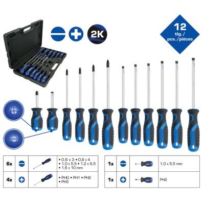 Skruvmejselsats, Universal Ks tools BT033012 KS TOOLS