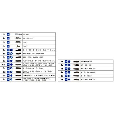 Bitssats 100 delar, Universal Ks tools BT053100 KS TOOLS