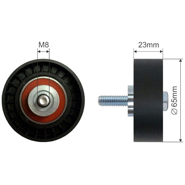 Styrrulle, drivrem Fast FT44544 FAST Styrrulle, drivrem Fast FT44544 FAST